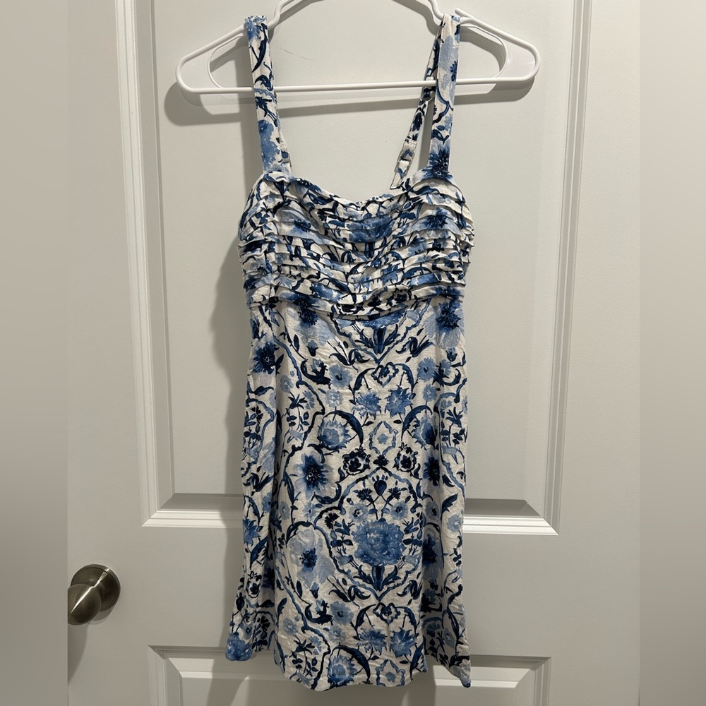 Abercrombie Emerson Linen Blend Skort